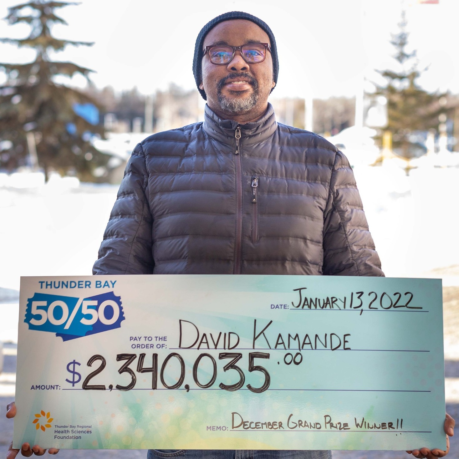 December Thunder Bay 50/50 winner takes home an amazing $2.34 Million!