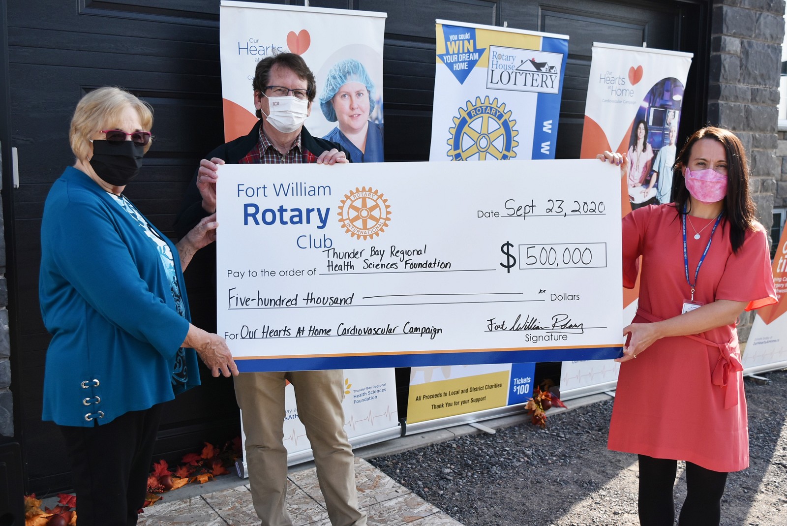 Fort William Rotary Club Announces $500,000 Donation to the Our Hearts At Home Campaign