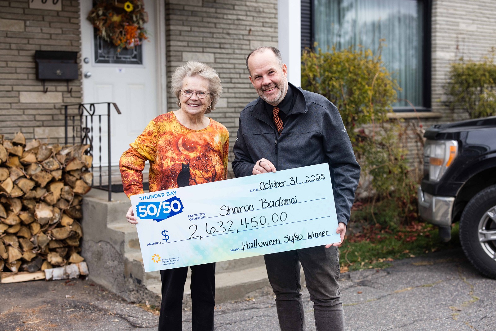 Thunder Bay's Sharon Badanai Wins $2.6 Million in October Thunder Bay 50/50 Draw