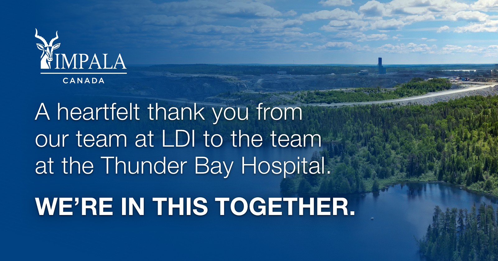 Lac Des Iles Mine Generously Makes $25,000 Donation to COVID-19 Response Fund