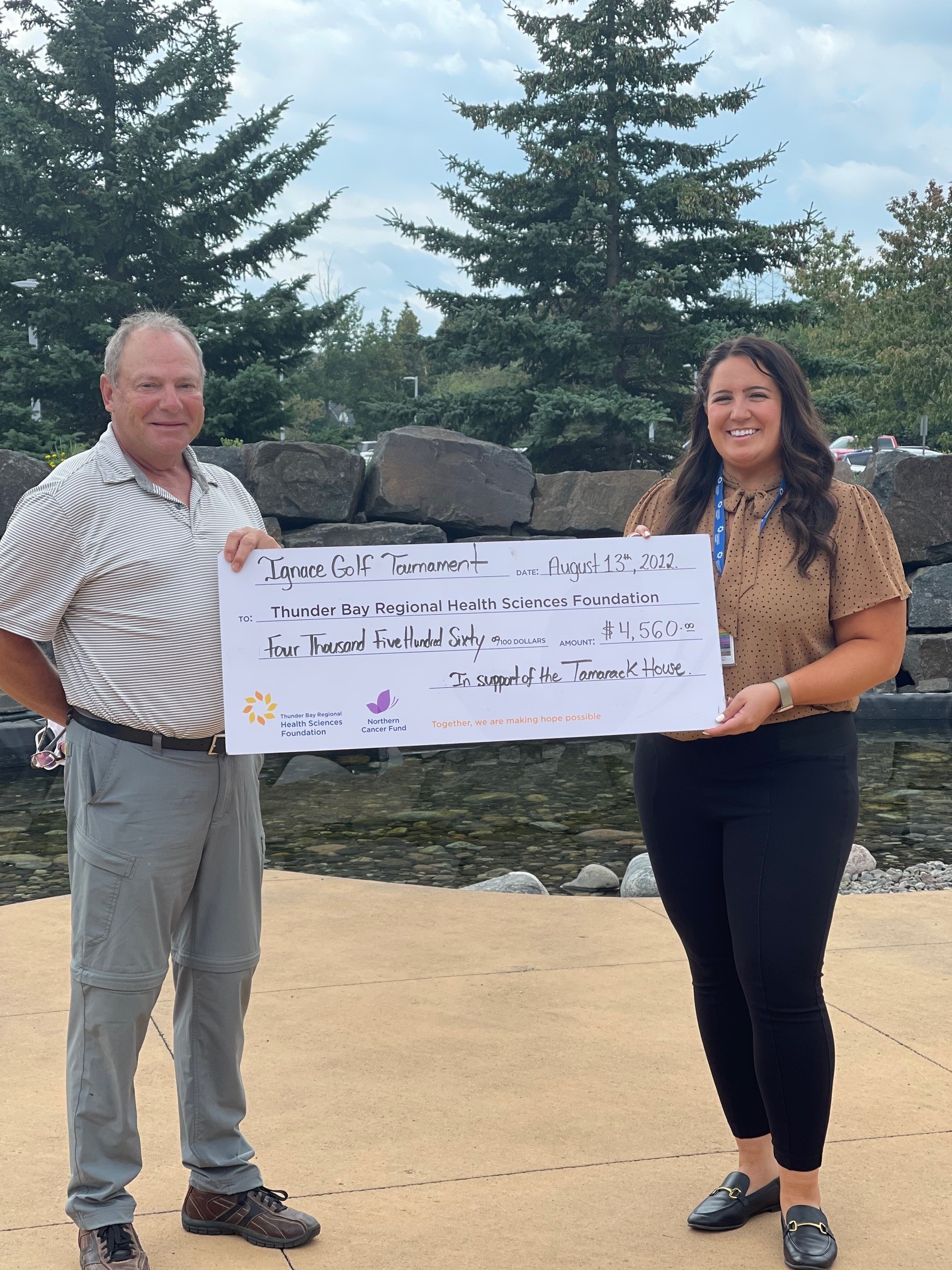 Ignace Supports Tbaytel Tamarack House