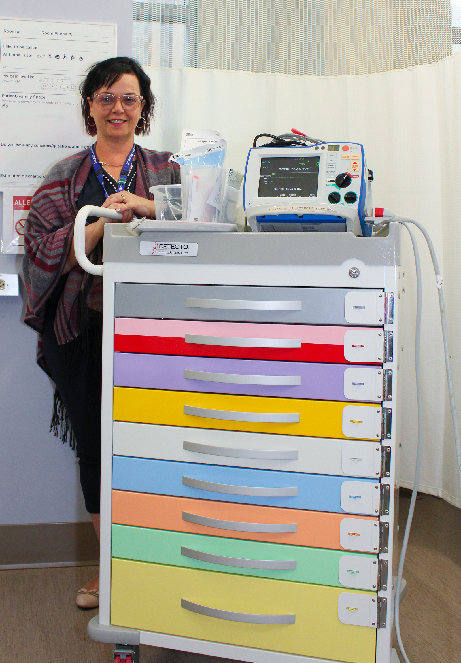 New Paeds Crash Cart for Sim Lab Provides More Realistic Training